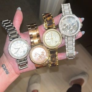 Michael Kors Watch Bundle Rose Gold, Silver, Tortoise, Glitz
